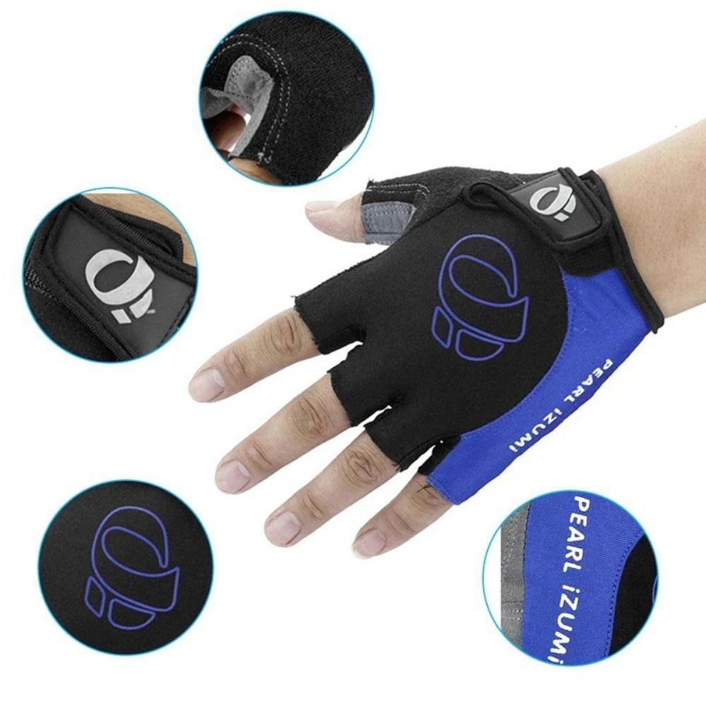 Anti-sweat Half Finger Cycling Gloves Anti Shock Road Bike Sports Gloves  Power Lifting