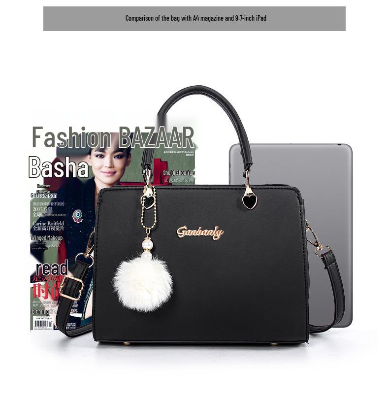 Women's PU Leather Crossbody Handbag - Simple Square Shoulder Bag for Middle-Aged Moms