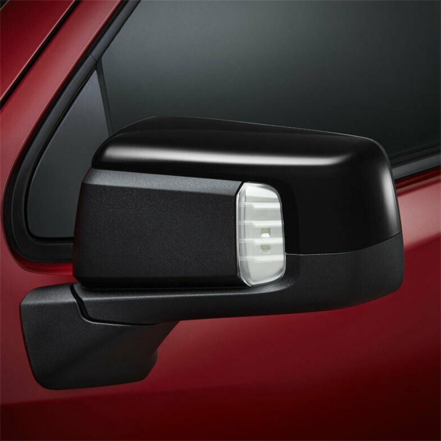 2Pcs For 19-21 Chevy Silverado GMC Sierra 1500 Side Mirror Top Half Cover Black