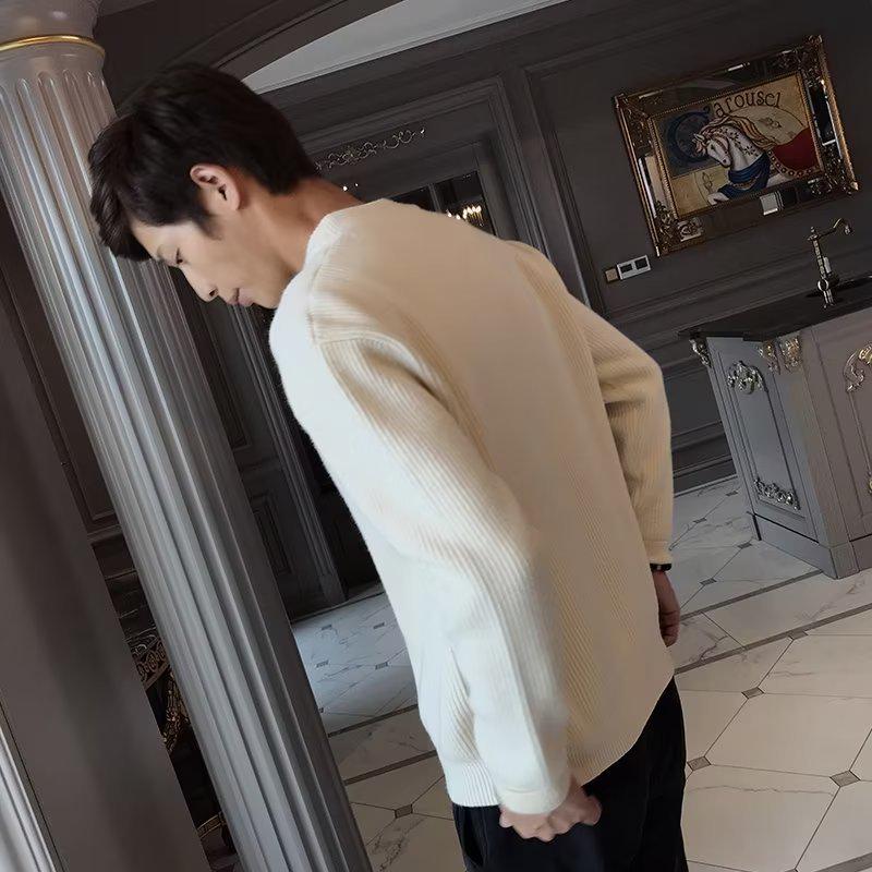 Autumn/Winter 2023 Men's Solid Color Slim Knit Cardigan