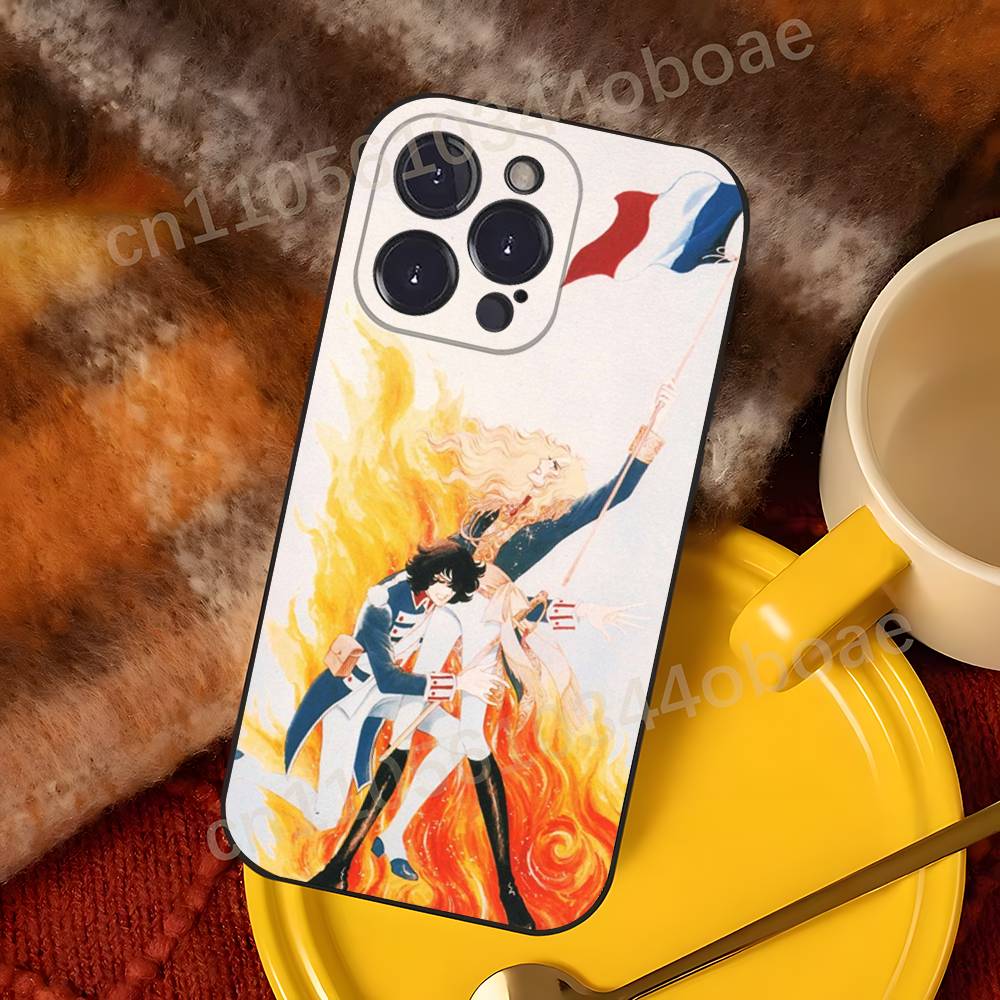 Rose of V-Versailles Lady Oscar Phone Case For iPhone 17,16,15,14,13,12,11,Pro,Max,Plus Shockproof Cover