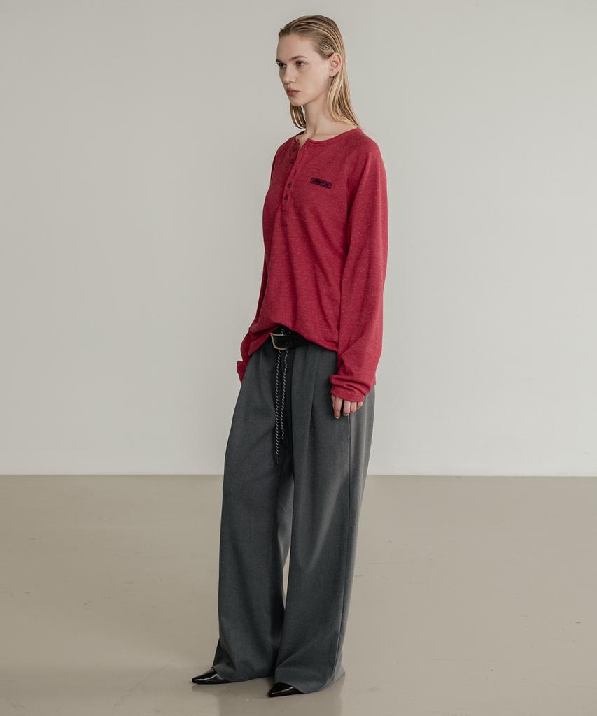 SSIN AND LEE (W) Low Loop Banding Slacks Gray