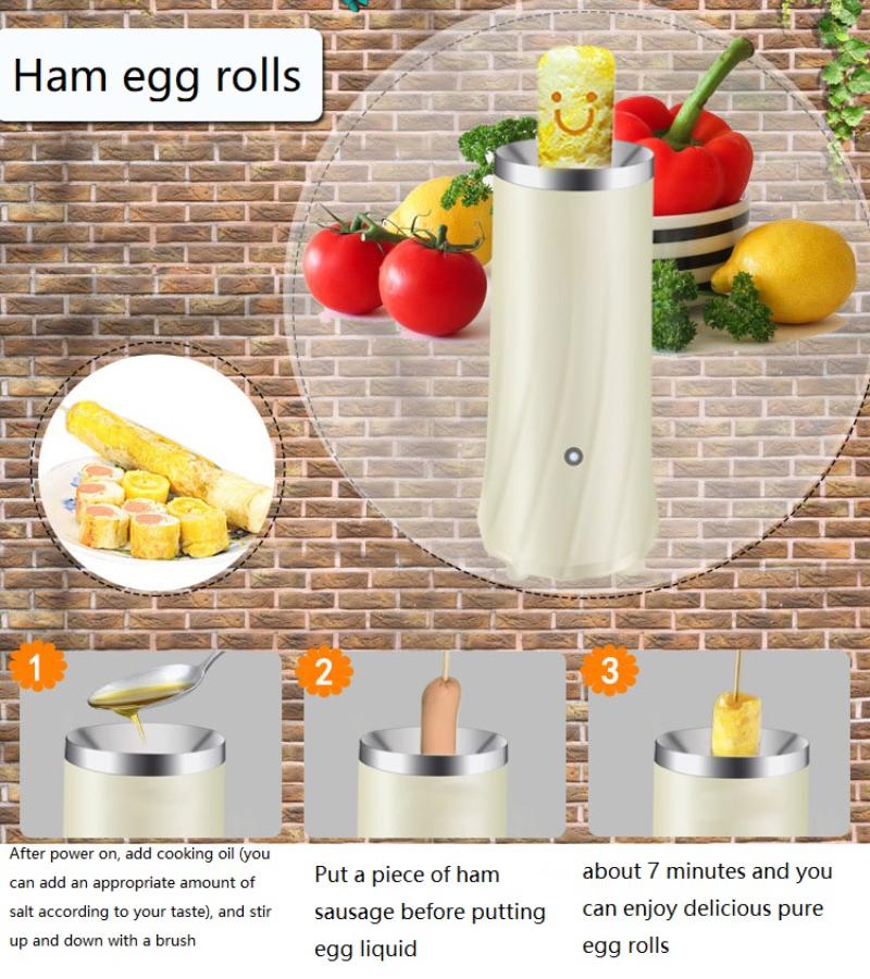 Automatic Eggs Roll Maker Mini Electric Egg Boiler Omelette Breakfast Machine Cooking Tools Egg Master Sausage Burrito