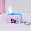 Interactive LED Keyring For Evening Key Finding And Finger Exercise Shatterproof Plastic Construction Keychain