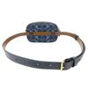 Gebrauchte COACH Bauchtasche Signature Denim F58550 Gürtel Denim/Leder Marineblau Marineblau Kameratasche