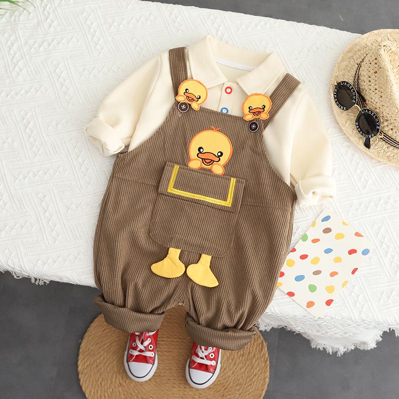 

Комплект детского комбинезона с длинными рукавами в корейском стиле для осени - Наряд из 2 предметов для детей. 80 cm