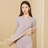 Women's Thermal Underwear Set: Velvet-Lined, Temperature-Resistant, Quick-Warming Base Layer for Winter