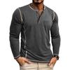 Men S Long Sleeve Henley T Shirt Casual Top