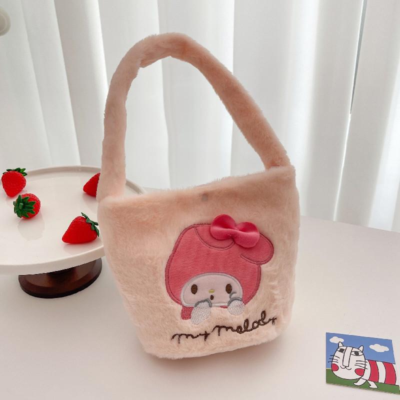 New Grab Machine Doll Toy Bag Cute Handbag Cartoon Bucket Bag Sweet Girl Plush Bag