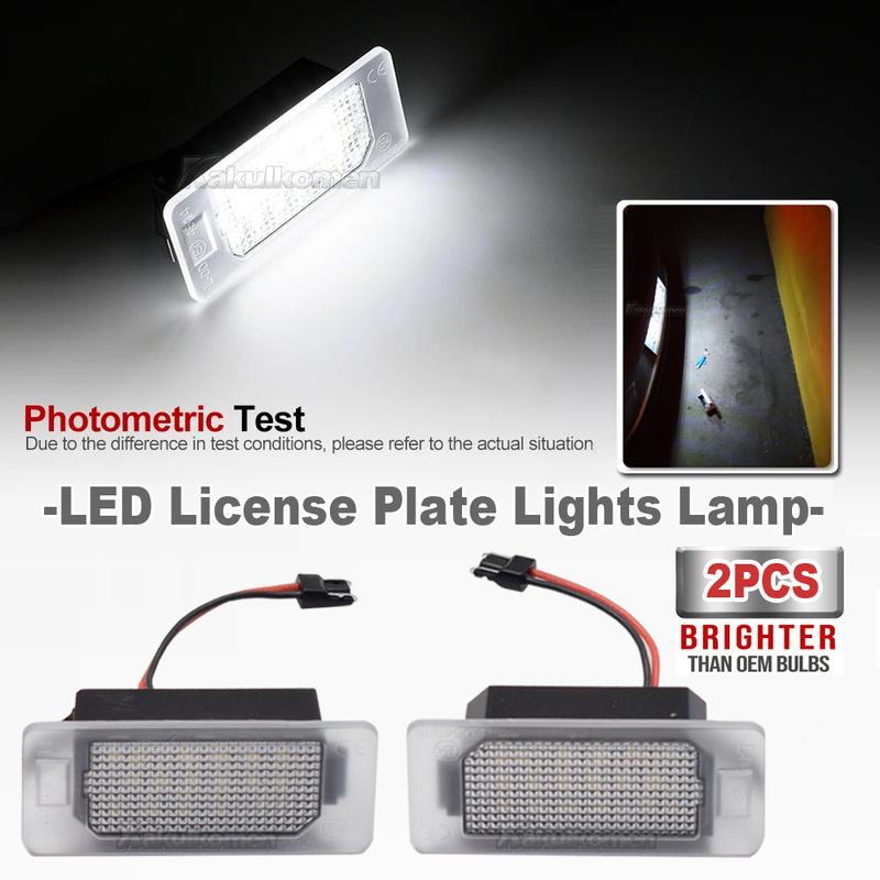 2x Fits For Fiat 500X 2014 2015 2016 2017 2018 2019 White Canbus LED Number License Plate Lights Lamp