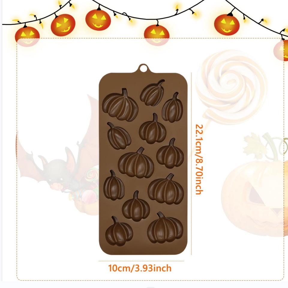 ALLY-MAGIC halloweenská silikonová forma dýňové formy na ledové kostky Formy na cukroví Formy na pečení Formy na fondanty Y6-WSTPMJ (Dýně)