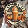 Vintage Metal Tin Sign 8x8 Inch Retro Pumpkin Spice Wall Art Home Decor For Kitchen Bar Cafe