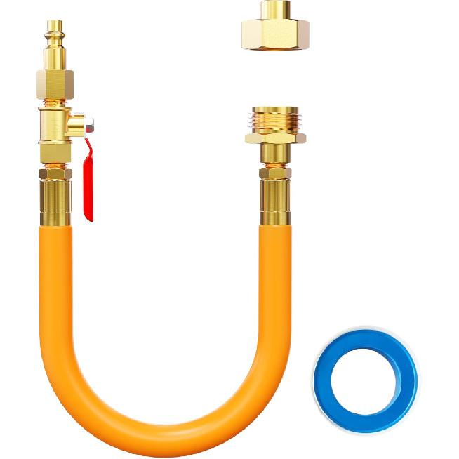 RV Winterizing Kit Fit For Camper Boat Travel Trailer Sprinkler Blowout Adapter Winterize Sprinkler Systems With Shut Off Valve, Air Compressor Quick