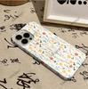 TEMU Popular Full Screen Small Fresh Color Floral iPhone17 Film Mobile Phone Case Apple 16 Large Hole Protective Case