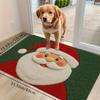 VIKAMA Cute Santa Claus Christmas Bath Mat Soft Plush Non Slip Floor Mat For Bathroom Entryway Winter Holiday Home Decor