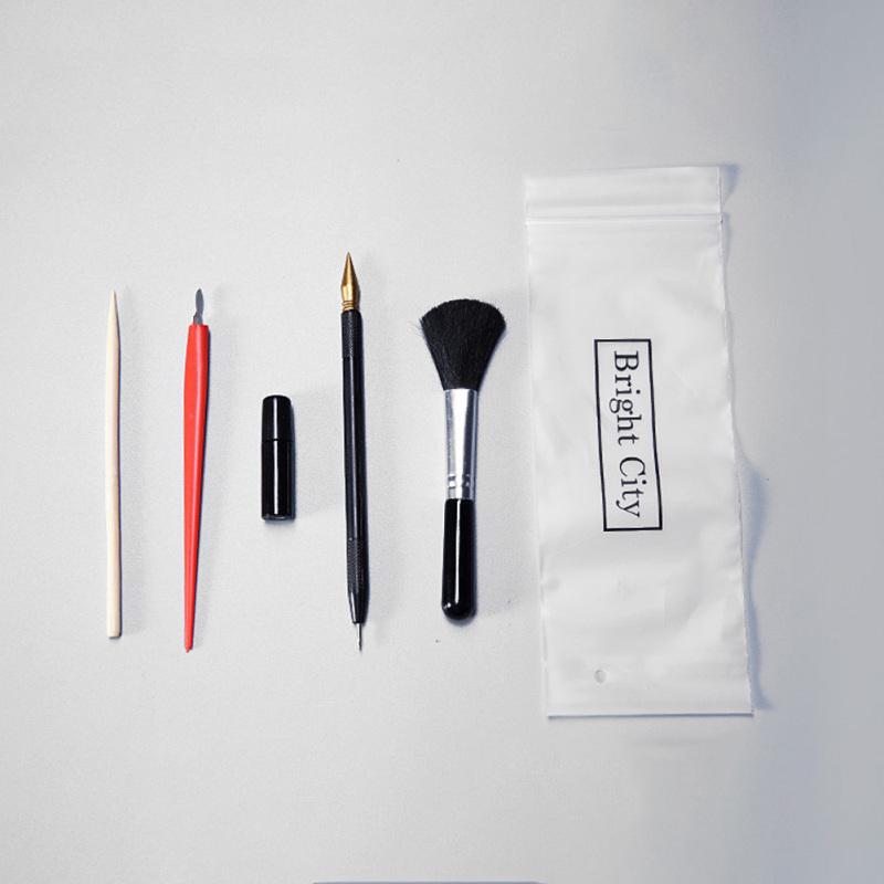 Painting Drawing Scratch Arts Set with Stick Scraper Pen Black Brush for Scratch Sketch Art Papers