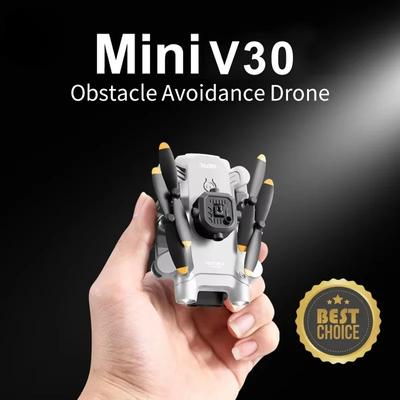 Mini V30 Drone 4K HD 1080P FPV Professional Obstacle Avoidance Aerial Photography Aerocraft Remote Control Toy Gift