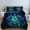 Sea Turtles Duvet Cover 3D Bedding Set Soft Brushed Microfiber Comforter Cover with Zipper Closure Quilt Cover with Pillowcase