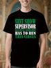 Funny Office Tshirt - Sht Show Supervisor Graphic Tee - S...