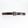 Retro New Men's Belt Cowhide Smooth Buckle Cowhide Belt Personalized Belt