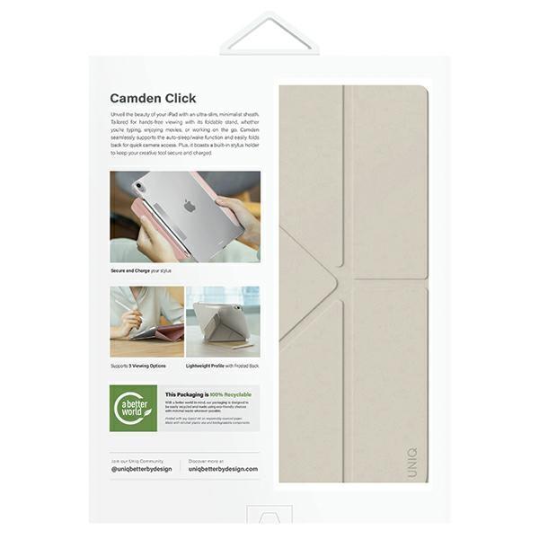 UNIQ Camden Click iPad Air 13" M2 2024 / M3 2025 / M4 2026 Hülle beige/elfenbein