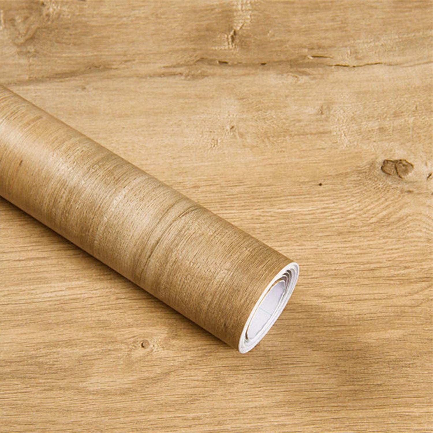 

ПВХ обои под дерево для двери, шкафа, стола, мебели, водонепроницаемые самоклеящиеся наклейки, пленка для декора мобильного дома 40x100CM