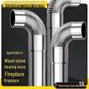 Stainless Steel Chimney Elbow for Wood Stove & Fireplace