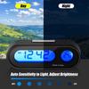 Car Interior Digital Clock Vehicle Accessories Universal Battery-powered Multifunctional Dash Mount Clocks Accessory