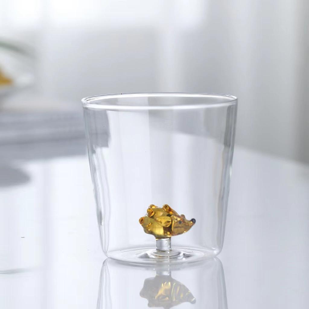 Christmas Tree Glass Wishing 3D Cartoon Animal Shape Cup Borosilicate Glass Single Layer Cup Living Room Guests Juice Cold Drink