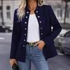 Women's Black Blazer Jacket with White Top and Blue Jeans Outfit Set