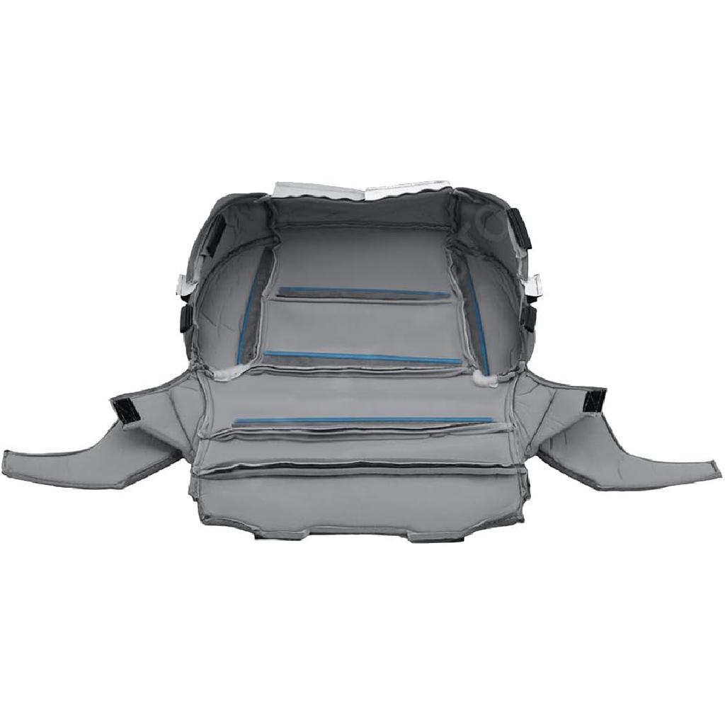 Driver Side Bottom Replacement Cloth Seat Cover Gray Compatible with 2014-2019 GMC Sierra 1500 2500 3500 1500HD 2500HD SLE SLT