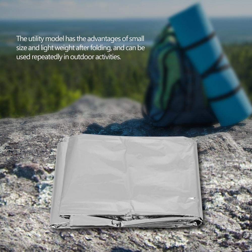 Dilwe Emergency Tent, Emergency Survival Tent, Waterproof, Cold and Windproof, Insulated, Maintains Body Temperature, Reflective, Foldable, Disaster
