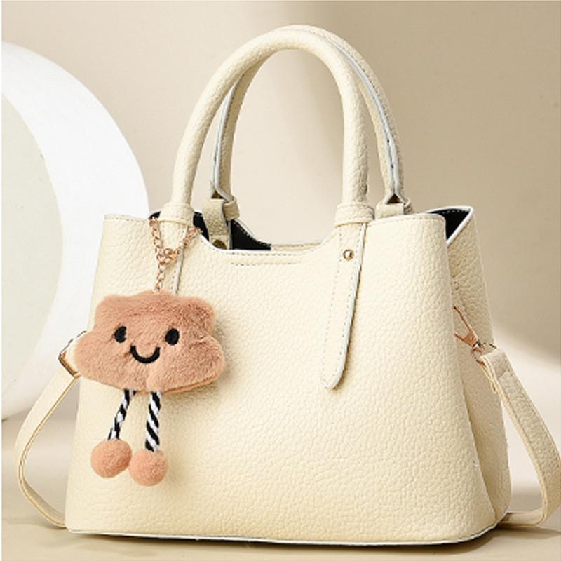 Elegant Casual Tote Bag With Unique Stone Pattern In Black Beige Khaki Blue Burgundy Yellow