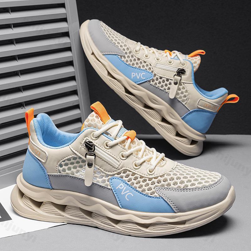Fashion Men's Fashion Trend Casual Sports Shoes 2025 Autumn New Fly Weave Mesh Breathable Versatile Low Top Comfortable Chunky sneakers