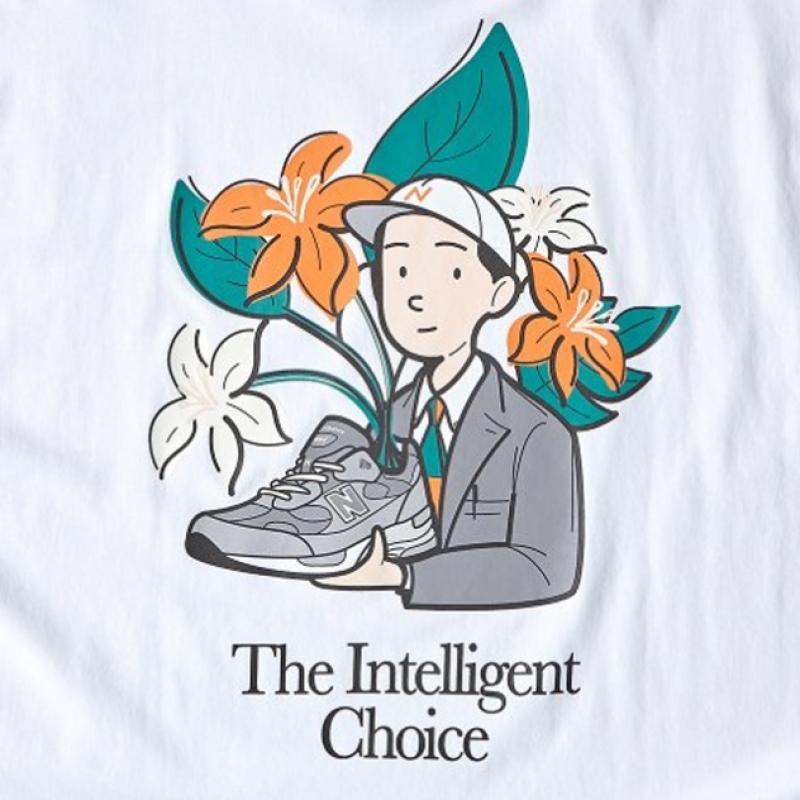 New Balance Unisex Ivy Boy Gardening ShorT Sleeve Tee T shirT Nbnec2l343 Wh