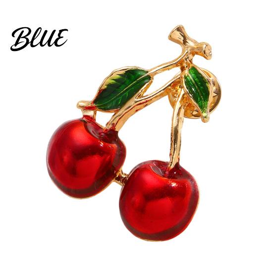 Bag Decoration Pin Oil Dripping Fruit Brooch Alloy Cherry Strawberry