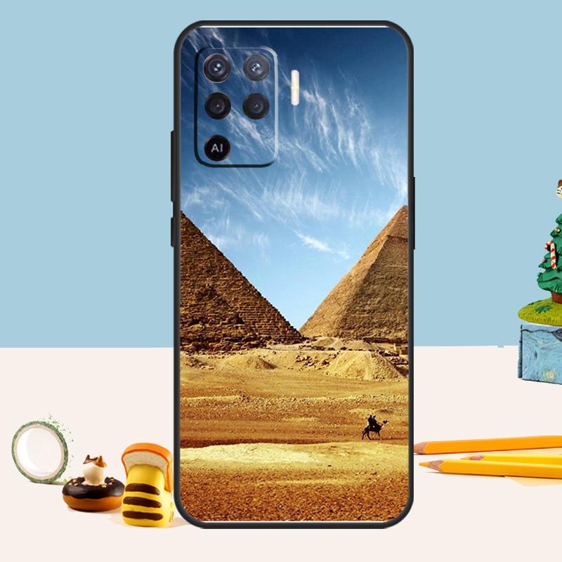 Egypt Pyramids Case For Oppo A80 A60 A40 A15 A16 A17 A57 A94 A74 A54 A76 A96 A18 A38 A58 A78 A98 A5 A6 Pro