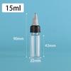 PET Jelly Bottle with Rotating Cap - Liquid Pigment Dropper, Refillable, Available in 60/80/100/200ml Sizes