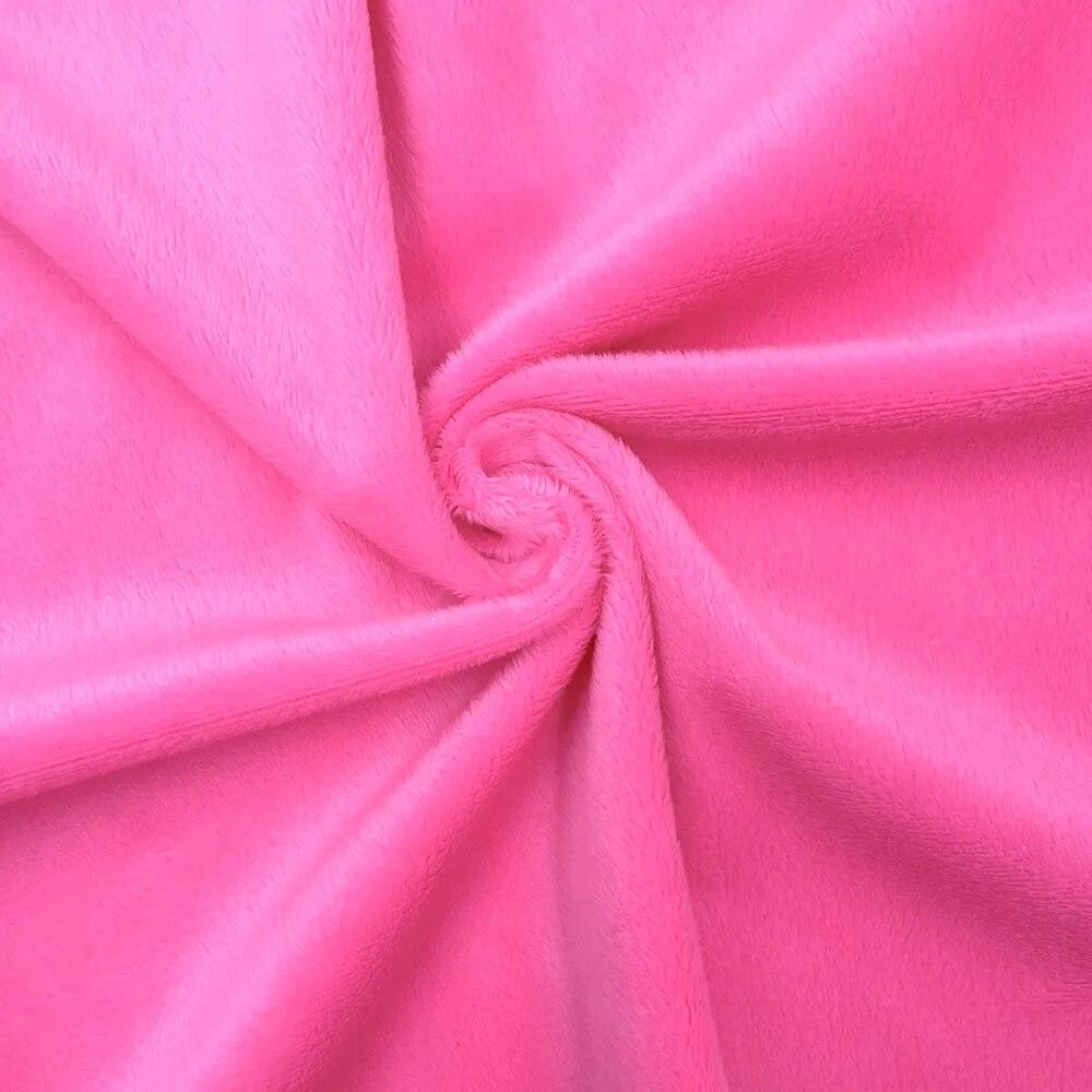 Minky Fabric Super Soft Plush Velvet Fabrics Diy Handmade Home Textile Toy Doll Apparel Cushion Pillow Blanket Material