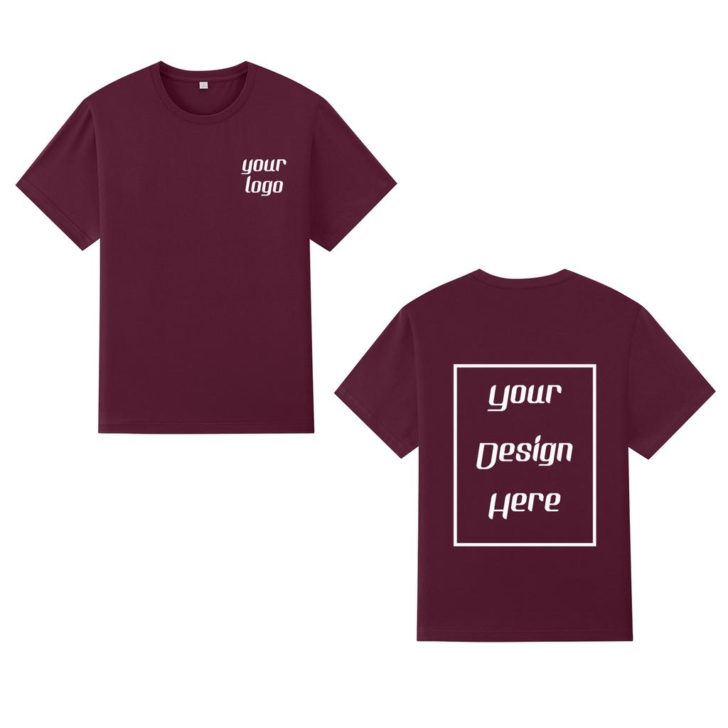 Streetwear Tilpasset Mønstertrykk T-skjorte Harajuku Casual O-hals Topp Korte Ermer Unisex 100% Bomull Gruppe T-skjorte