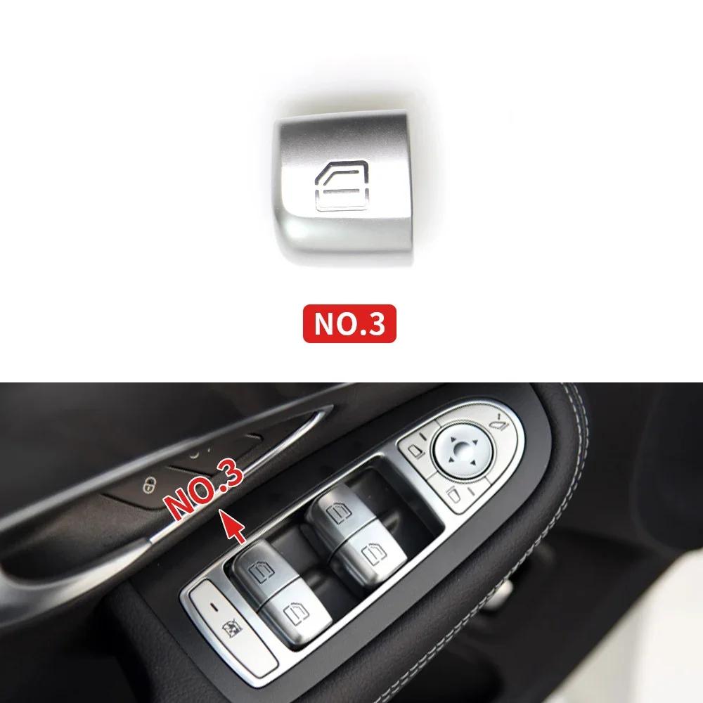 Car Master Passenger Door Window Switch Button Cover Cap Replacement For Mercedes Benz C E GLC S Class W205 W253 W213 W293 W222
