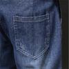 2019 Mens Loose Straight Leg Jeans Casual Nine-Pocket Denim Pants Size M-5XL Micro Stretch Daily Wear
