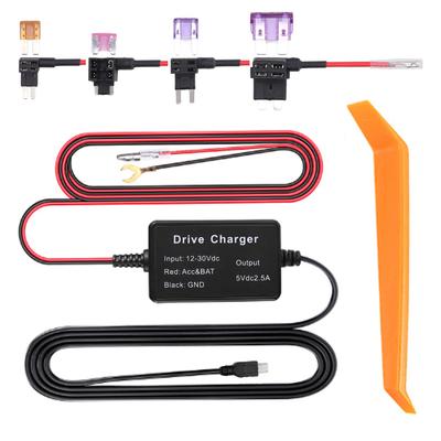 Dash Cam Hardwire Kit Hochsichere 24-Stunden-Überwachung für Mirror Cam GPS Navigator Radarwarner