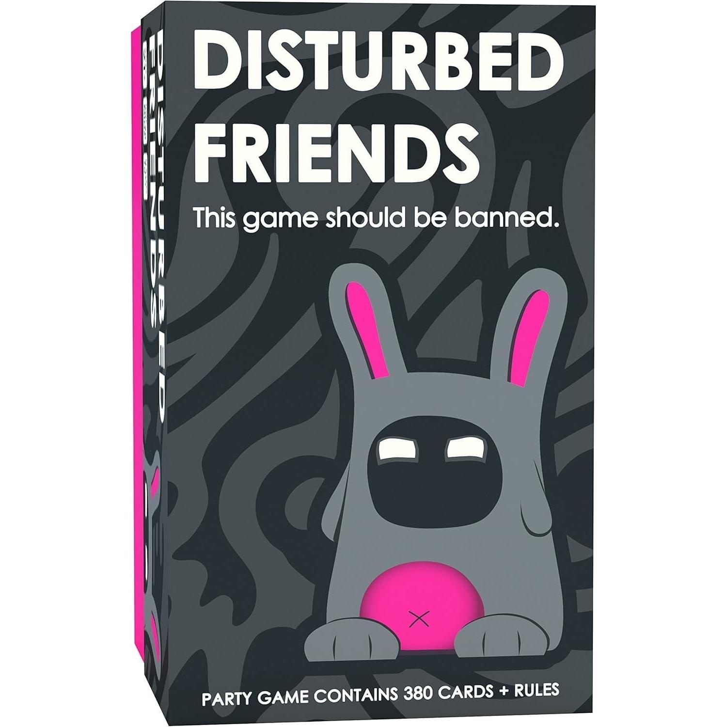 Disturbed Friends Party Board Game Hilarious Adult Card Find Out How Well You Know Your Friends