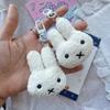 HOT Miffy Keychain High Color Value Cartoon Doll Rabbit Shape Creative Men's and Women's Cute Car Schoolbag Pendant Decoration