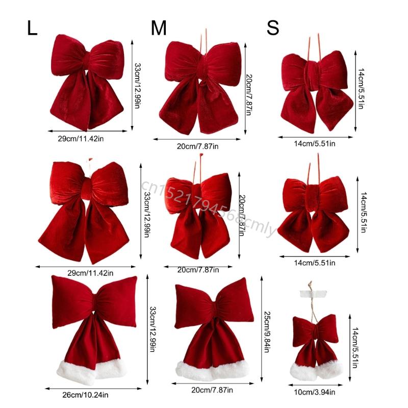 Holiday Velvets Ribbon Hanging Decoration For Restaurants Weddings And Seasonal Displays 6XDE