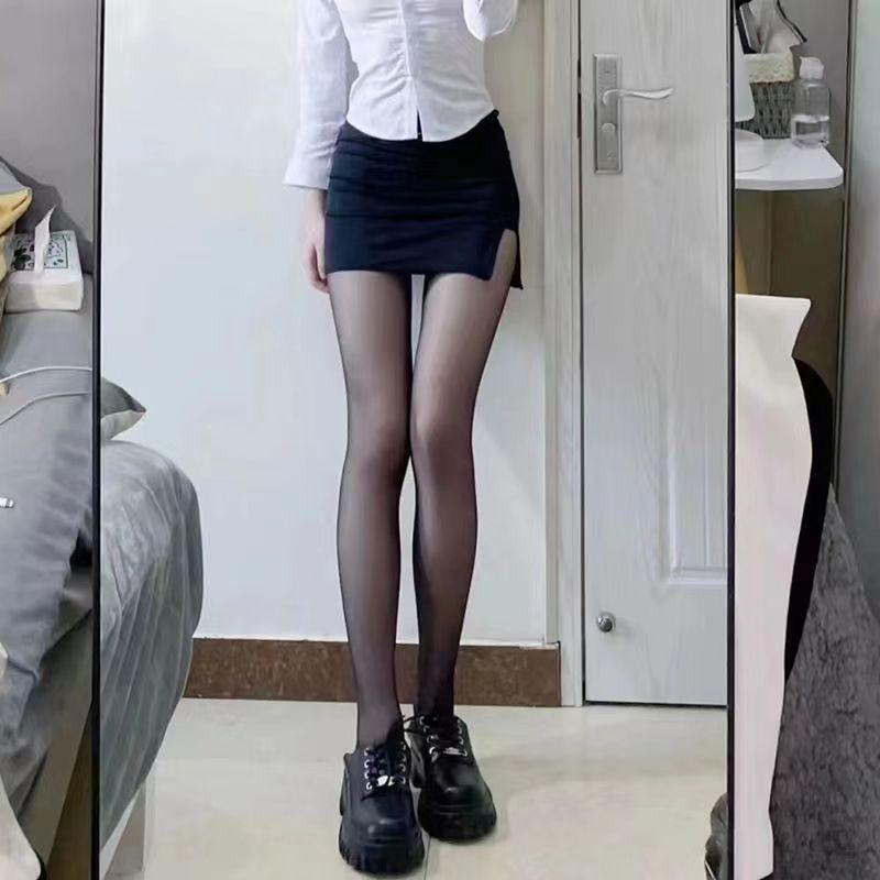 Женские колготки с принтом бабочек, бесшовные, сексуальные, кружевные, сетчатые, чулки-сеточка, боди-чулки, вечернее белье, чулочно-носочные изделия, тонкие нейлоновые колготки fit 45-60kg