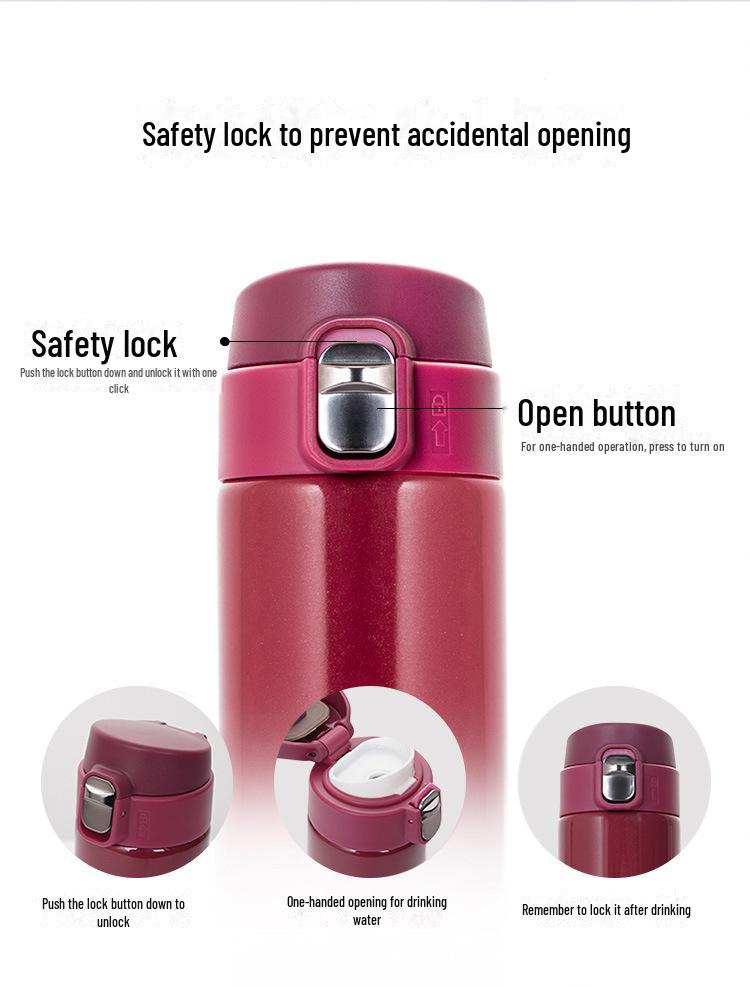 Debo Thomas Thermosbecher: Hochwertig, einfach und tragbar für trendige Studenten. Perfekt für Damen und Herren. Stilvolles und süßes Design.