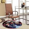 1pc Anime Design Round Carpet - Jujutsu Kaisen Characters for Office Chair Mat, Non-Slip Rug Suitable for Home Decor, Living Room, Bedroom