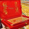 999 Fine Gold Wedding Certificate – Romantic Chinese Engagement & Anniversary Ornament Gift